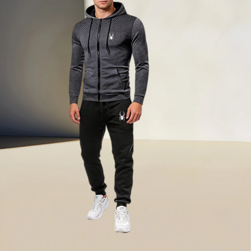 Men'S Fashion Zipper Jacket - Spring/Summer Men's Casual Sportswear Set, Printed