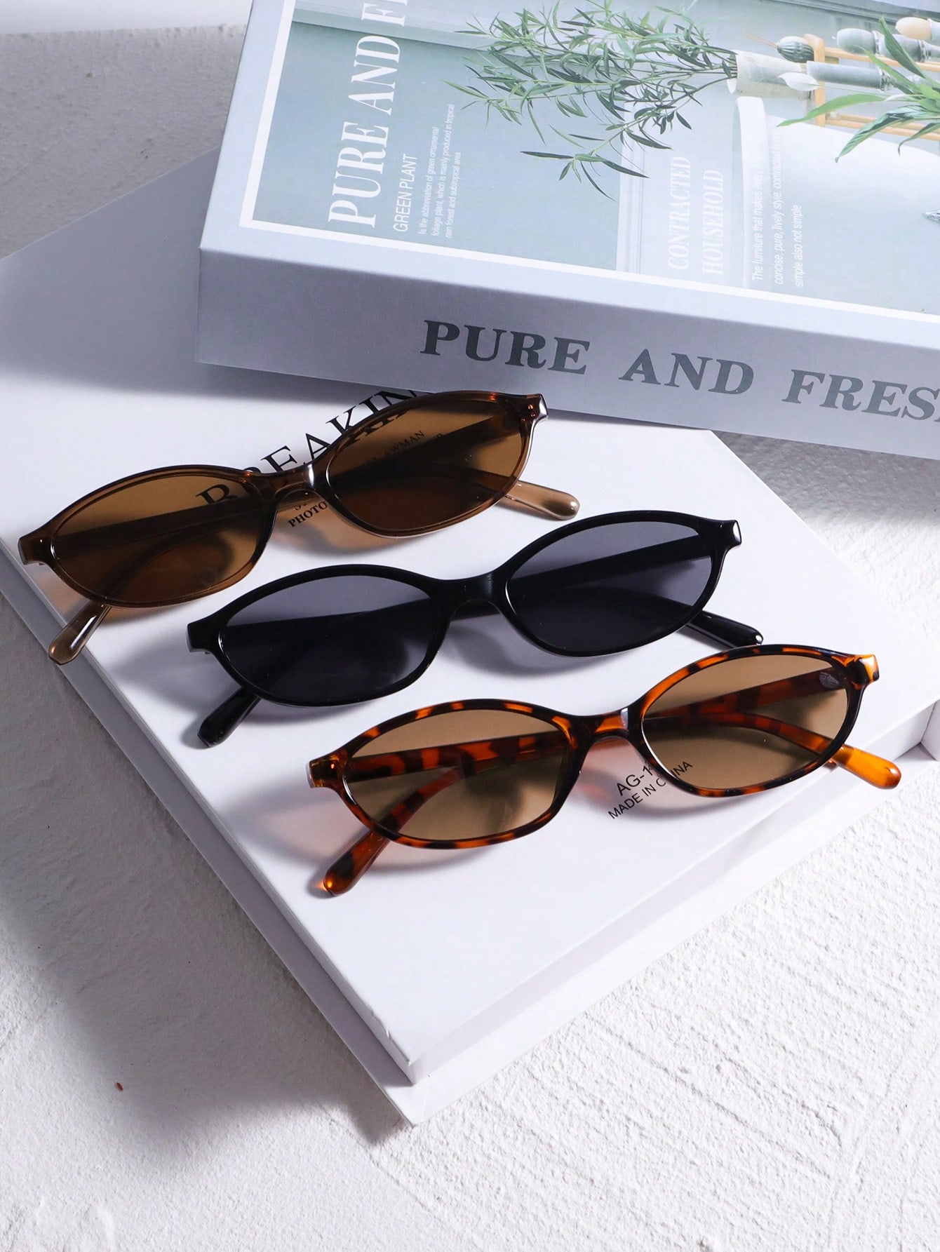 Men Fashion Photography - 2pcs New Vintage Oval Small Frame