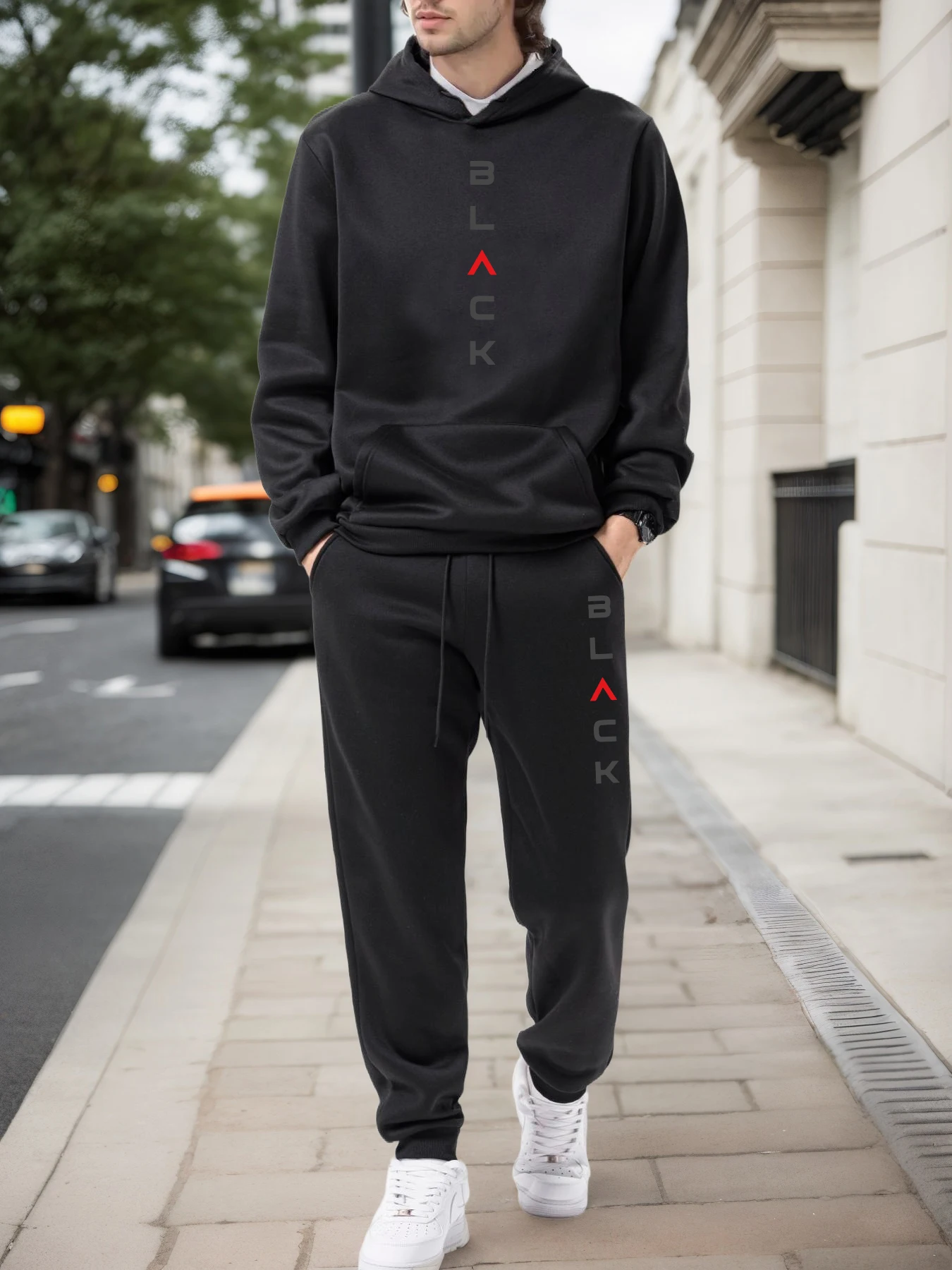 Men'S Fashion Clothing - Fashion Mens Tracksuit Casual Hooded Sweatshirt