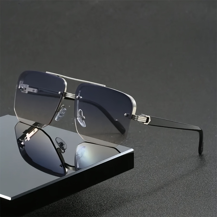 Men Fashion Photography - Men Women Half-Frame Classic Trendy Sunglasses