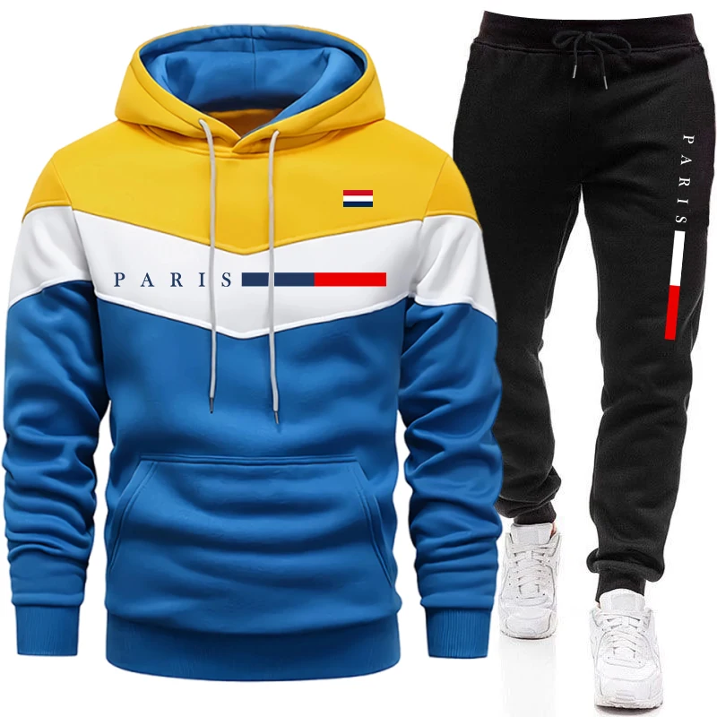 Men'S Fashion Pants - Urban Casual Fashion Hoodie Sportswear Paris