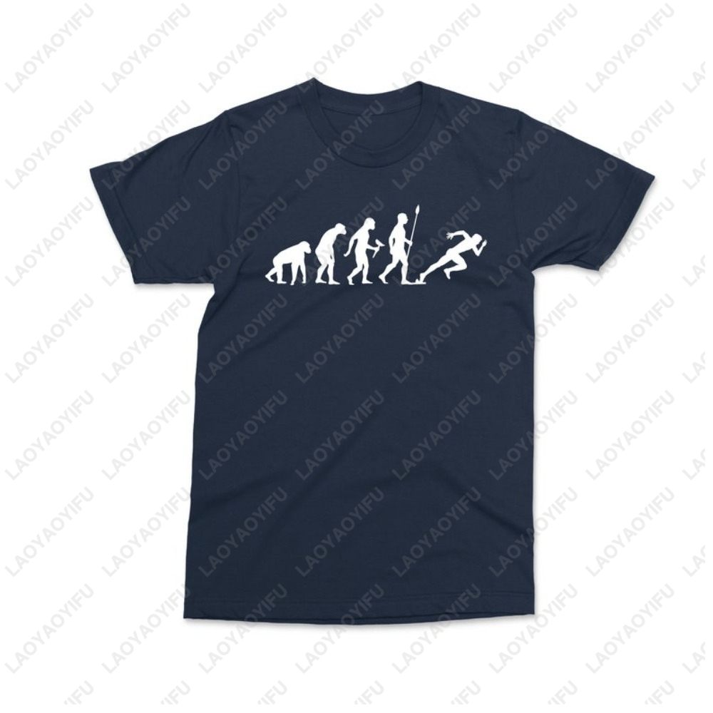 Men'S Fashion Evolution - Marathon Running Runners Evolution Sport T-shirt