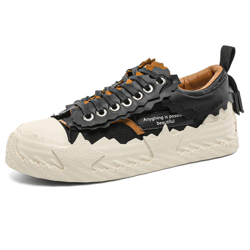 Mens Fashion Trend 2026 - Fashion Vintage Serrated Edge Toe Cap