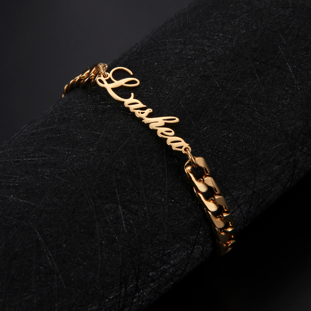 Mens Fashion Trend 2026 - Cuban Chain Custom Name Bracelet Men