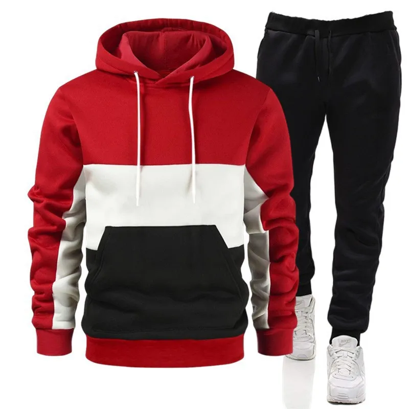 Men'S Fashion Pants - Men's2 pcsBrand Autumn and Winter Hoodie