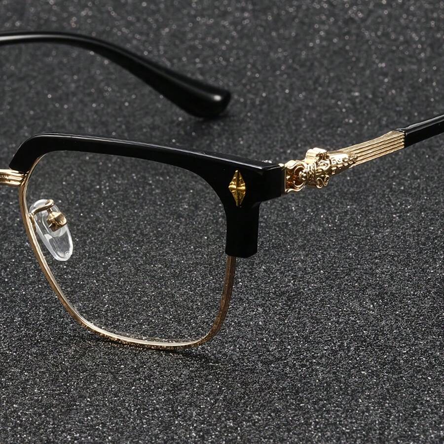 Men Fashion Photography - Mens Square Frame Classic Minimalist Fashion