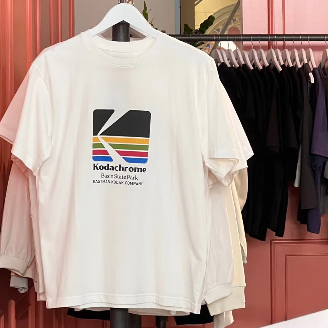 Men Fashion Photography - Kodak Kodachrome Rainbow Logo Unisex Cotton