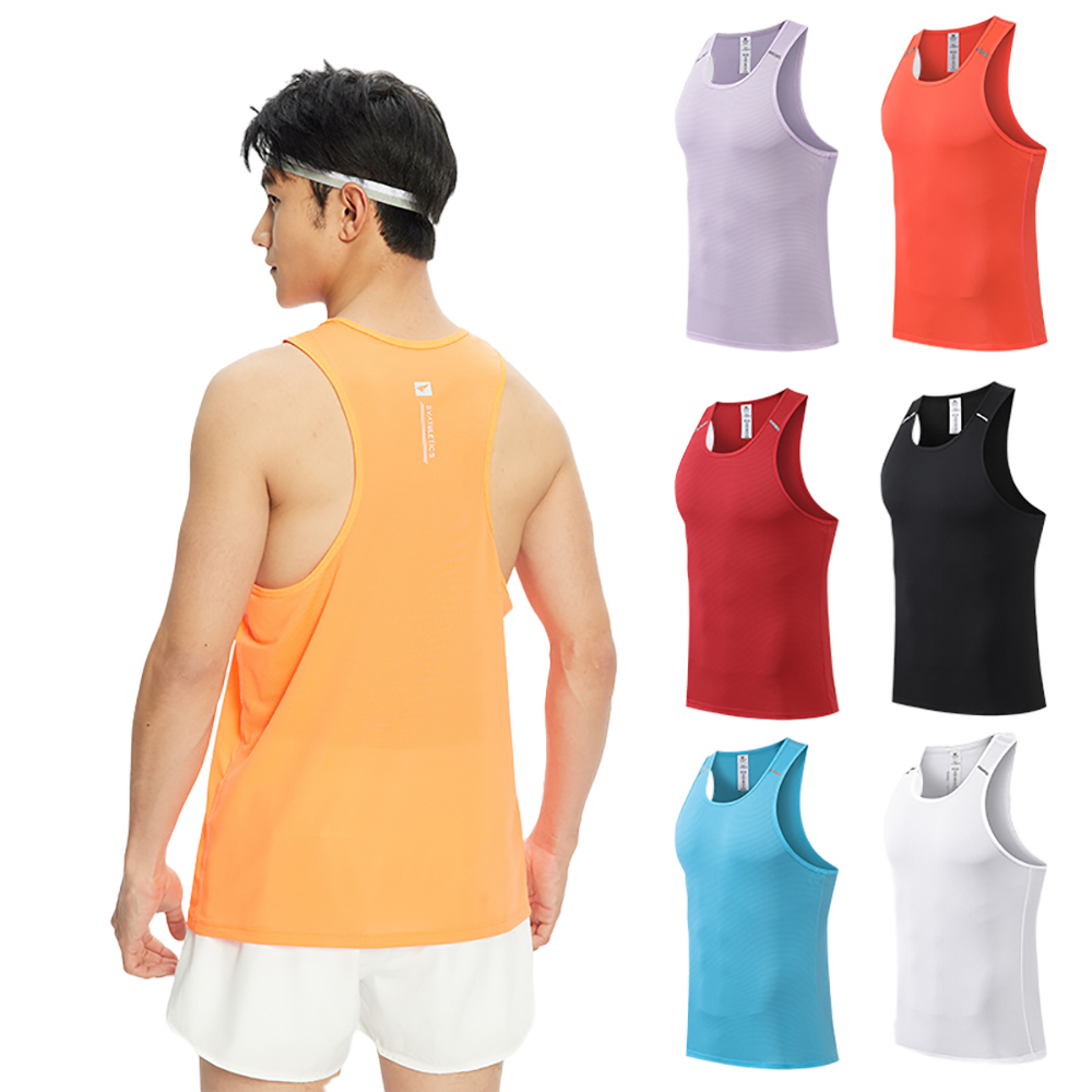 Men'S Fashion Undershirt - Men Running Tanks Quick-Drying Mesh Breathable