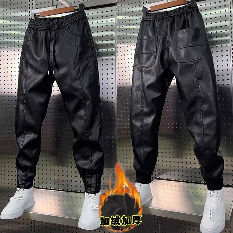 Leather Pants Men's Hip Hop Ha - Jogger Sweatpants Men recensione e prezzo