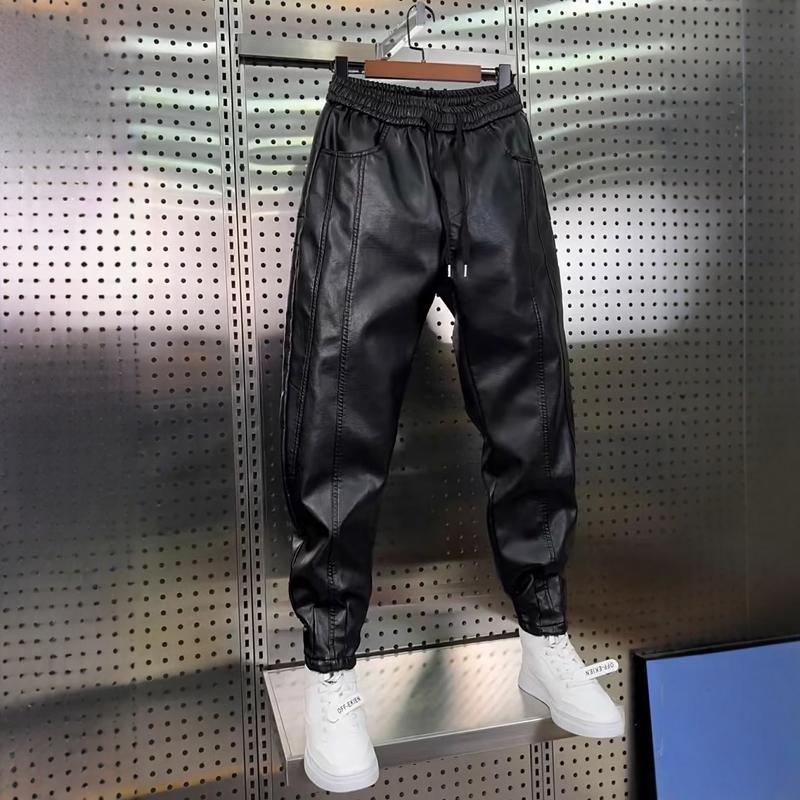Leather Pants Men's Hip Hop Ha - Jogger Sweatpants Men recensione e prezzo