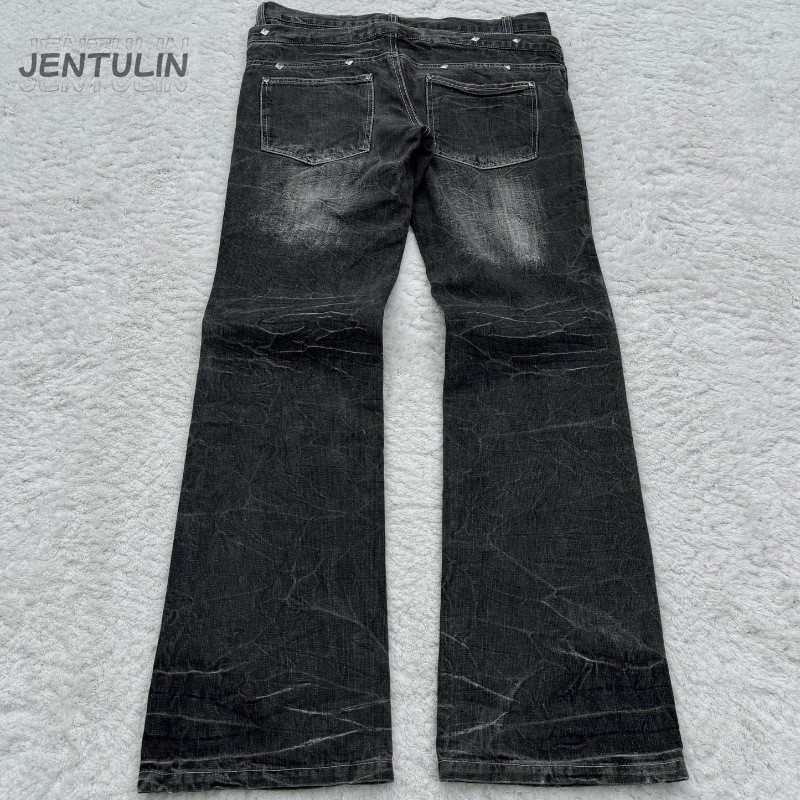 Y2K Retro Jeans Damaged Washed - Men'S Fashion Jeans And Boots recensione e prezzo