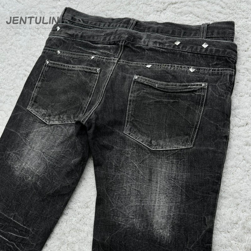 Y2K Retro Jeans Damaged Washed - Men'S Fashion Jeans And Boots recensione e prezzo