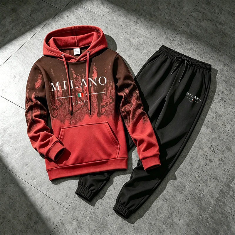 Italy Fashion Sportswear 2pcs  - Jogger Sweatpants Men recensione e prezzo