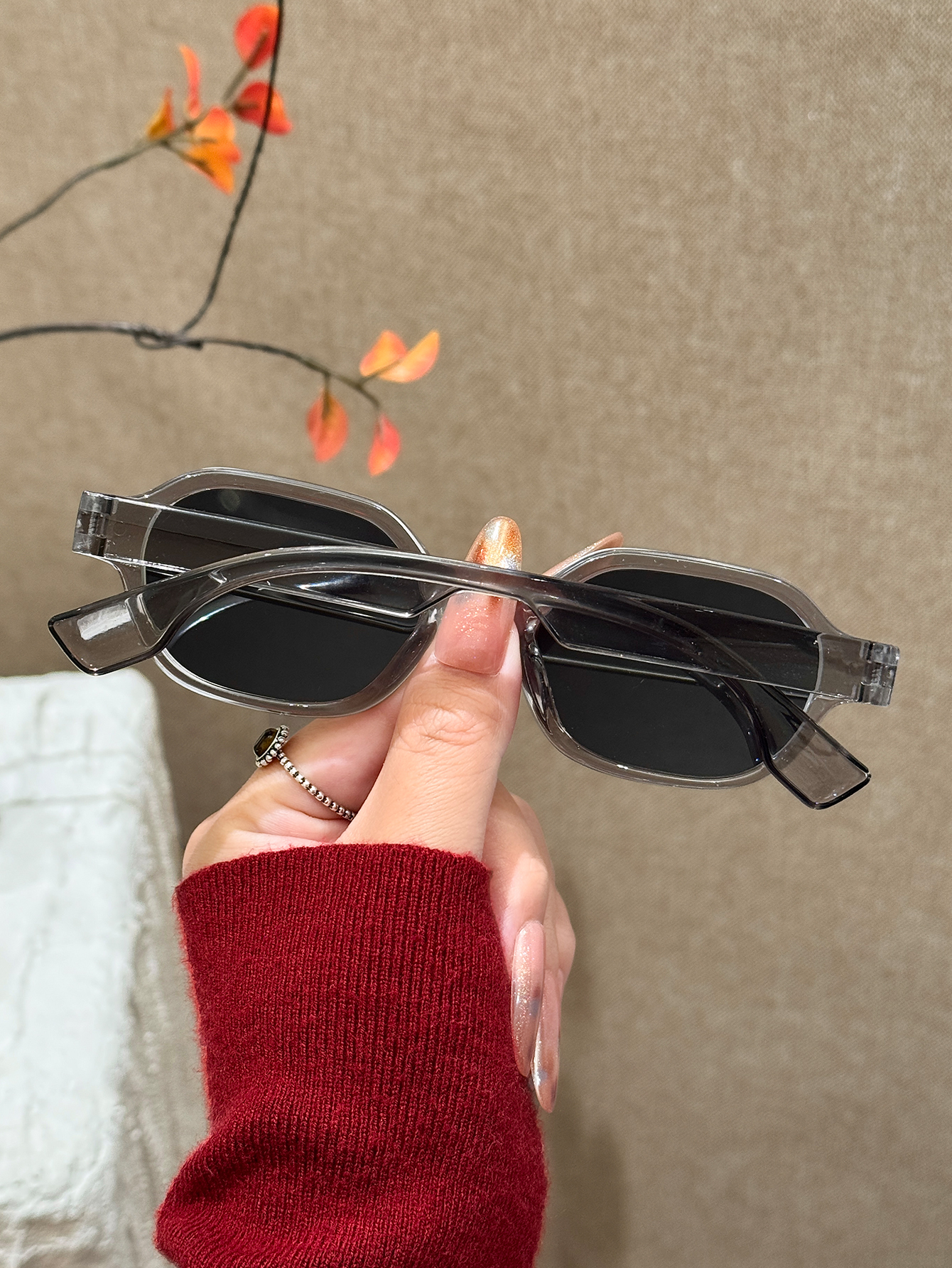 1Pc Retro Simple Oval Frame Fa - Men Fashion Photography recensione e prezzo
