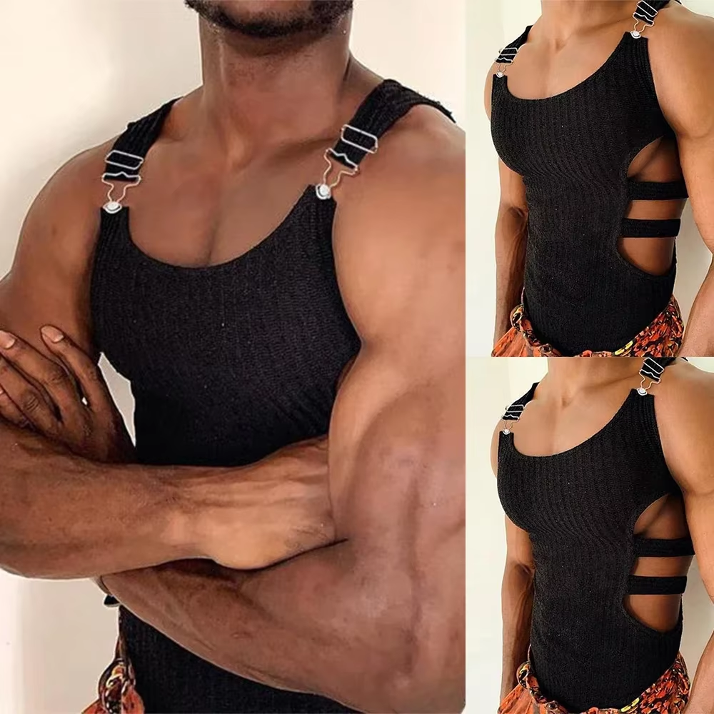 2024 New Mens Knitted Tank Top - Men'S Fashion Undershirt recensione e prezzo