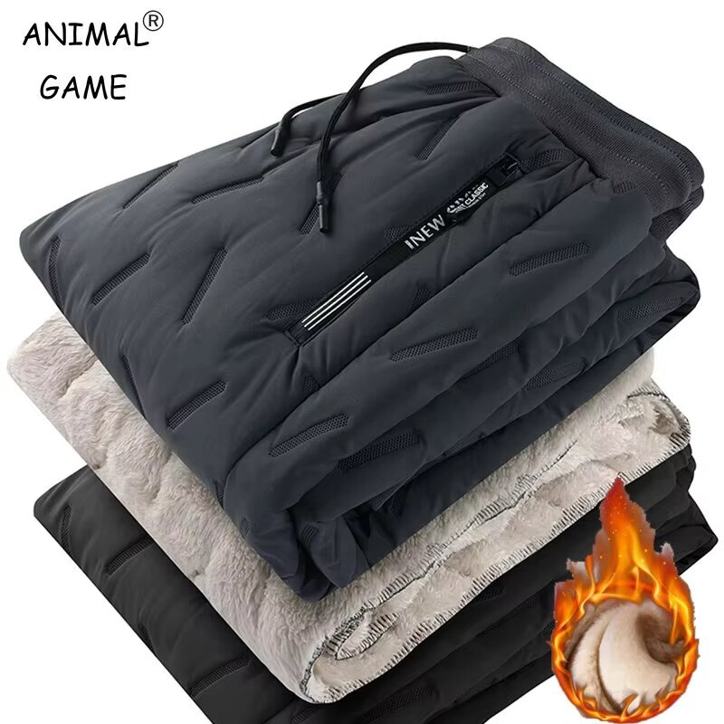 Winter Zip Pockets Thicken Fle - Jogger Sweatpants Men recensione e prezzo