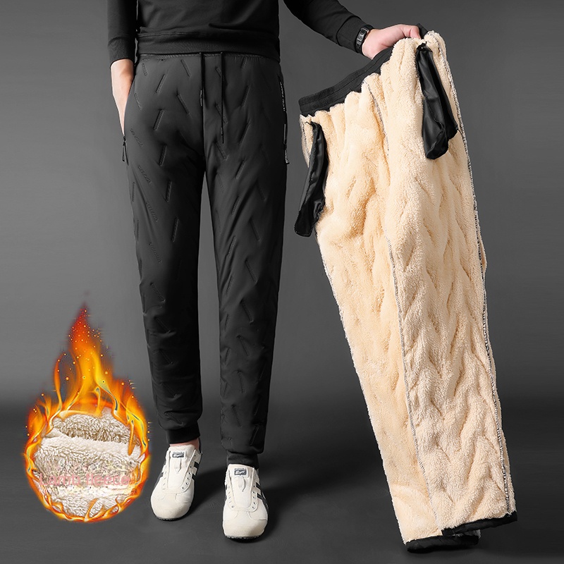 Winter Zip Pockets Thicken Fle - Jogger Sweatpants Men recensione e prezzo