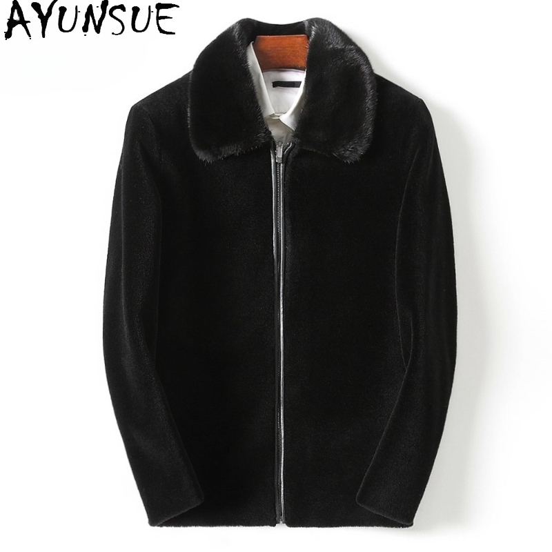 AYUNSUE Casual 100% Wool Coats - Men'S Fashion Zipper Jacket recensione e prezzo
