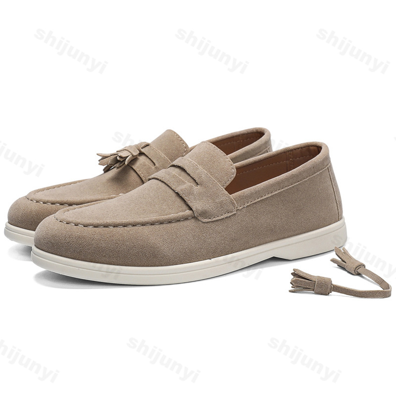 Men Flat Loafers Frosted Suede - Men'S Fashion For Wedding recensione e prezzo