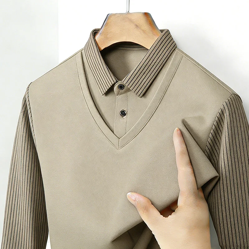 Men's Fake Two Piece Shirt Col - Mens Fashion Top recensione e prezzo