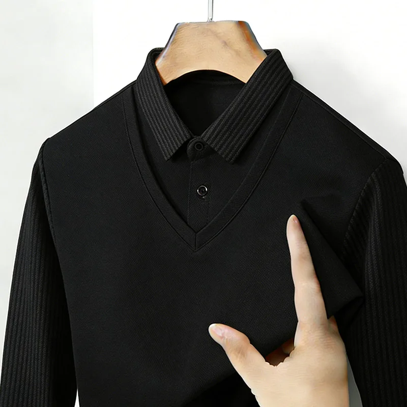 Men's Fake Two Piece Shirt Col - Mens Fashion Top recensione e prezzo