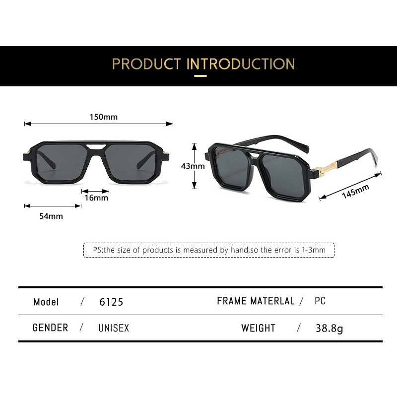 Punk Sunglasses Men Women Bran - Men Fashion Photography recensione e prezzo