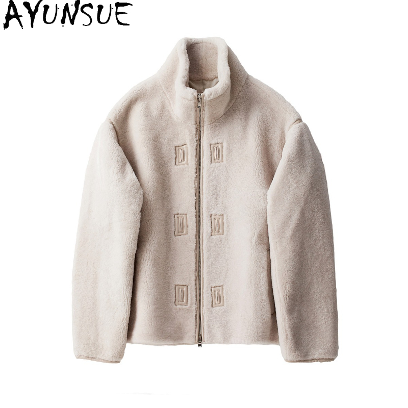 AYUNSUE Natural Merino Sheep S - Men'S Fashion Zipper Jacket recensione e prezzo