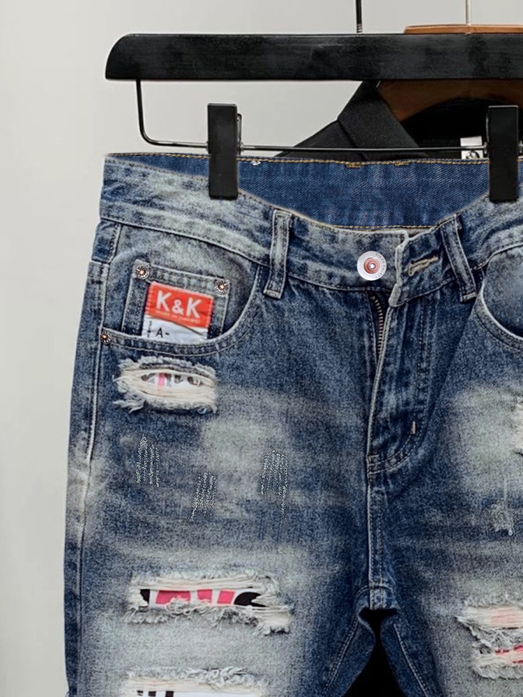 2026 Summer Ripped Straight Me - Mens Fashion Trend 2026 recensione e prezzo
