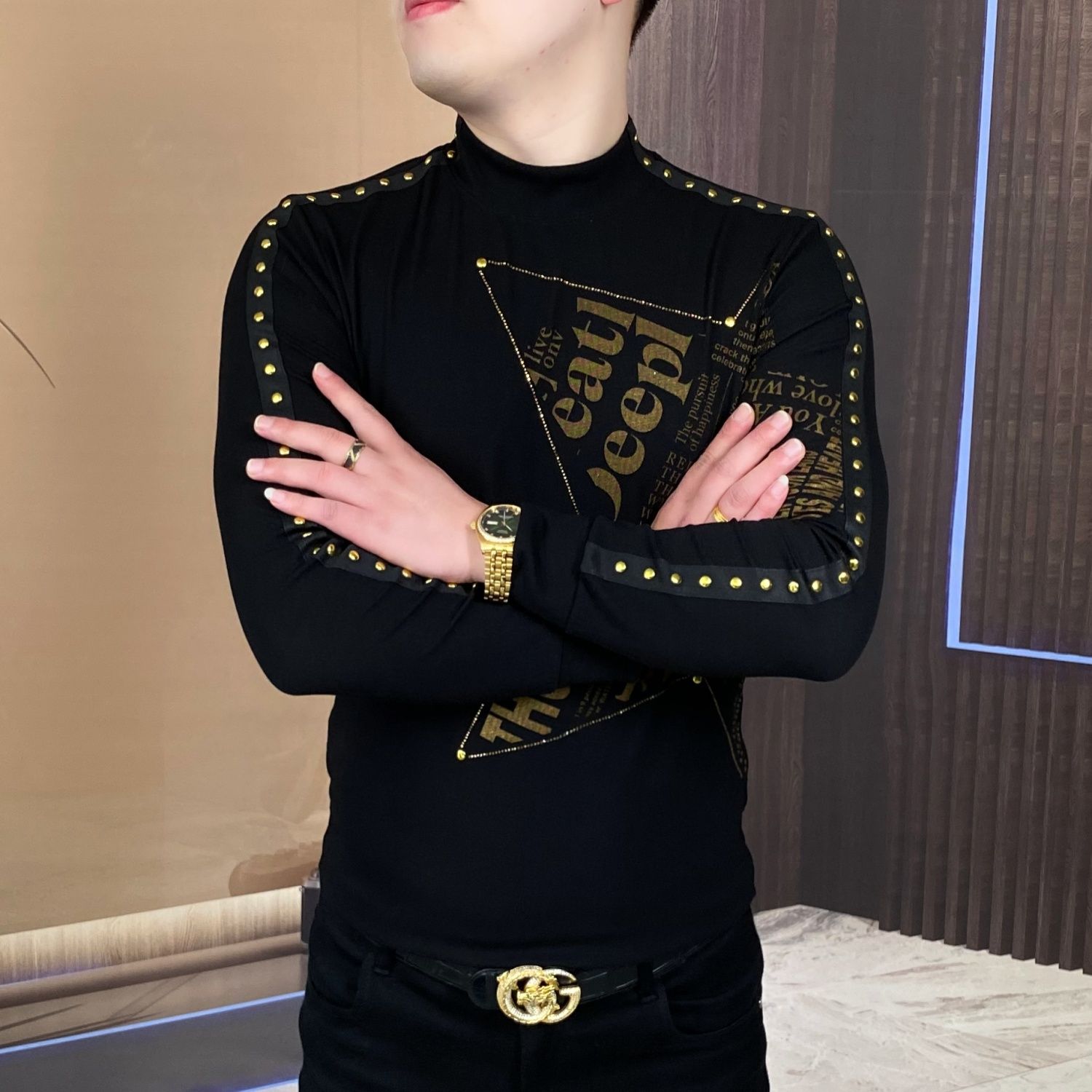 New long-sleeved tops for fash - Mens Fashion Top recensione e prezzo