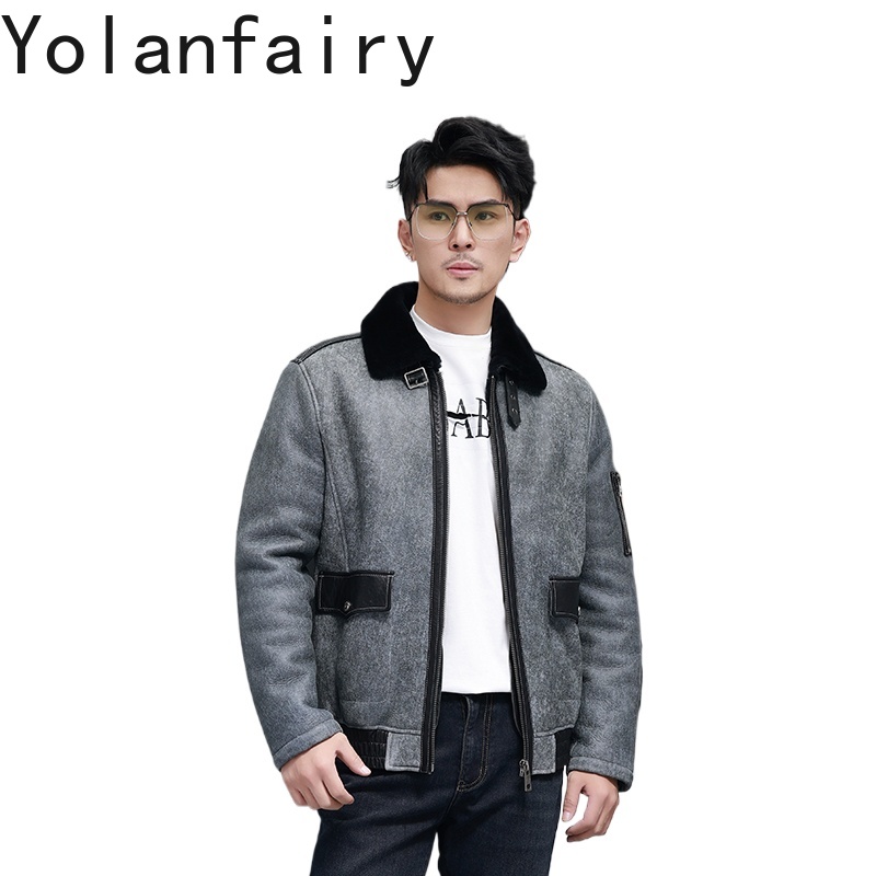 YOLANFAIRY Short Natural Fur C - Men'S Fashion Zipper Jacket recensione e prezzo