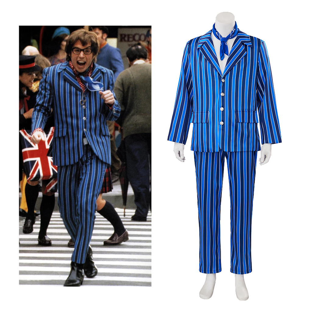 Movie Austin Powers Cosplay Co - Mens Fashion In 1980S recensione e prezzo