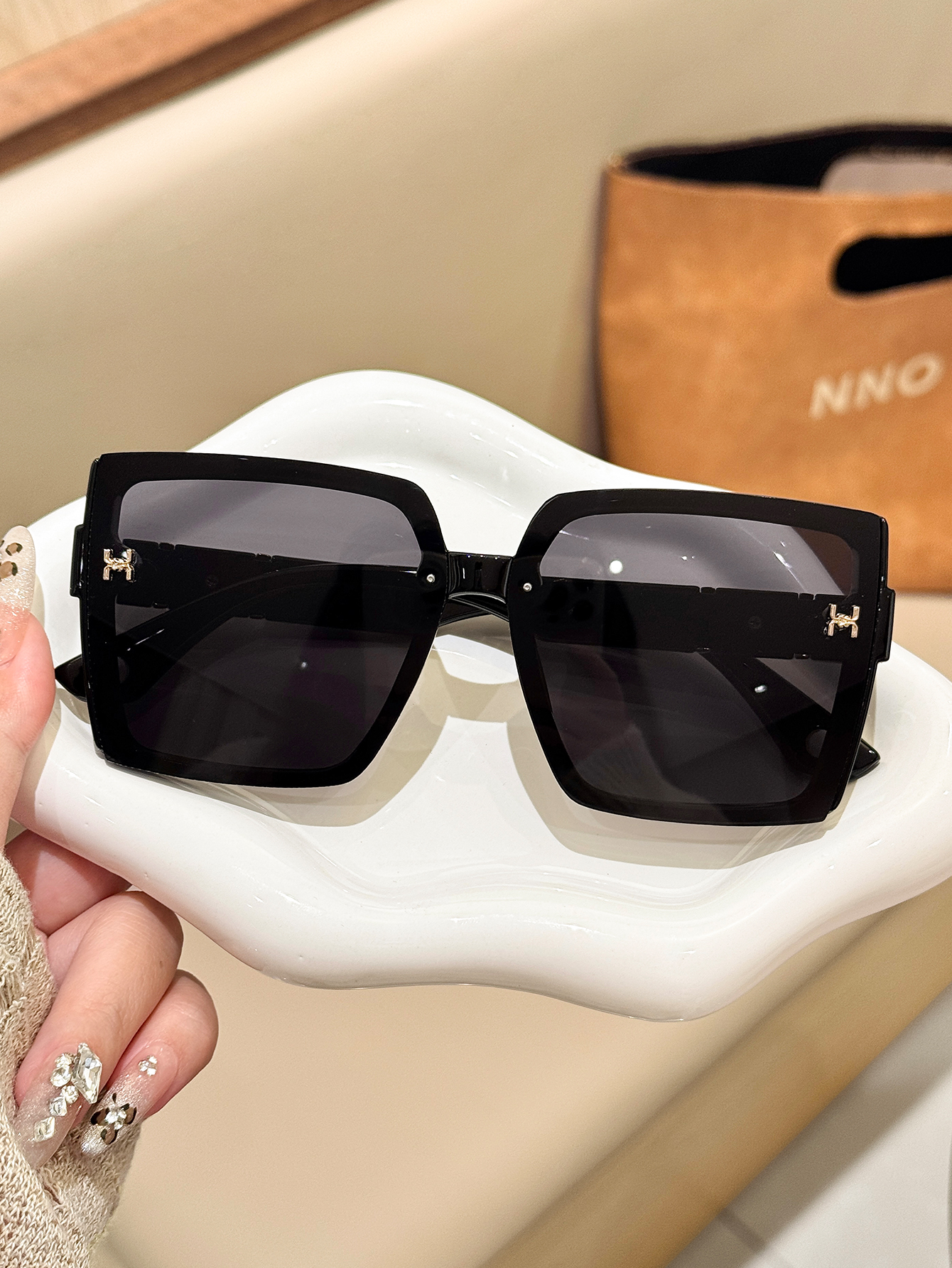 1pc high-end black frame, larg - Men Fashion Photography recensione e prezzo