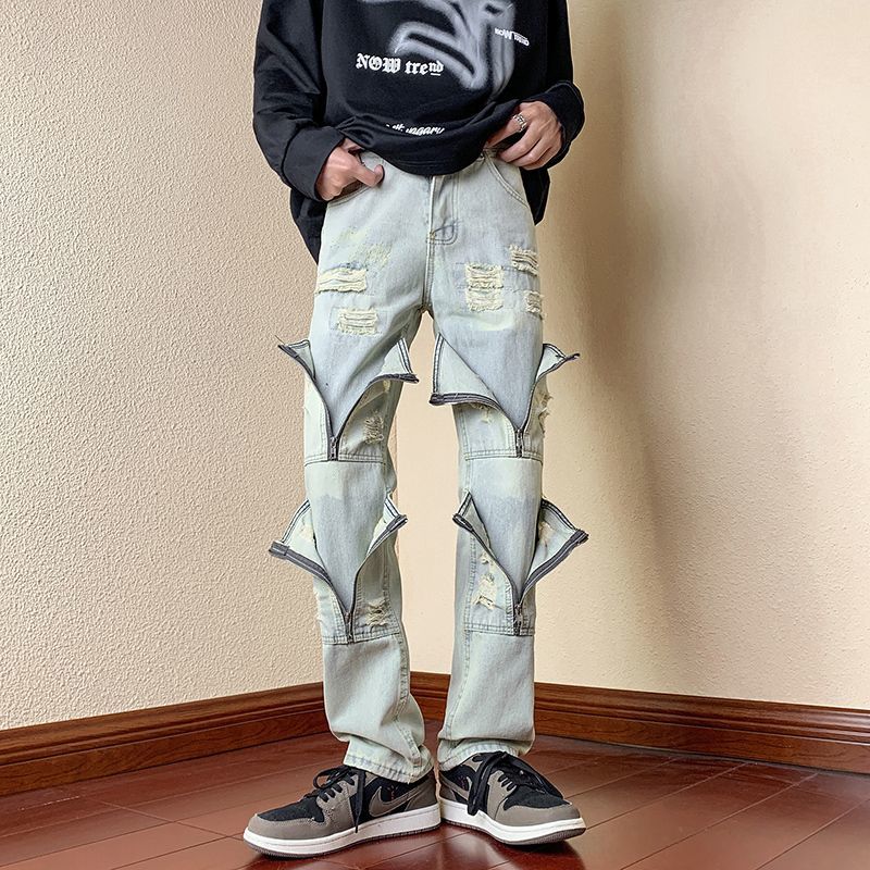 Broken Man Cowboy Pants with H - Men'S Fashion Jeans And Boots recensione e prezzo