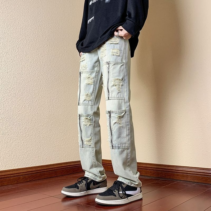 Broken Man Cowboy Pants with H - Men'S Fashion Jeans And Boots recensione e prezzo