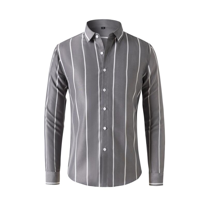 Men's Striped Dress Shirt Long - Men'S Fashion Clothing recensione e prezzo
