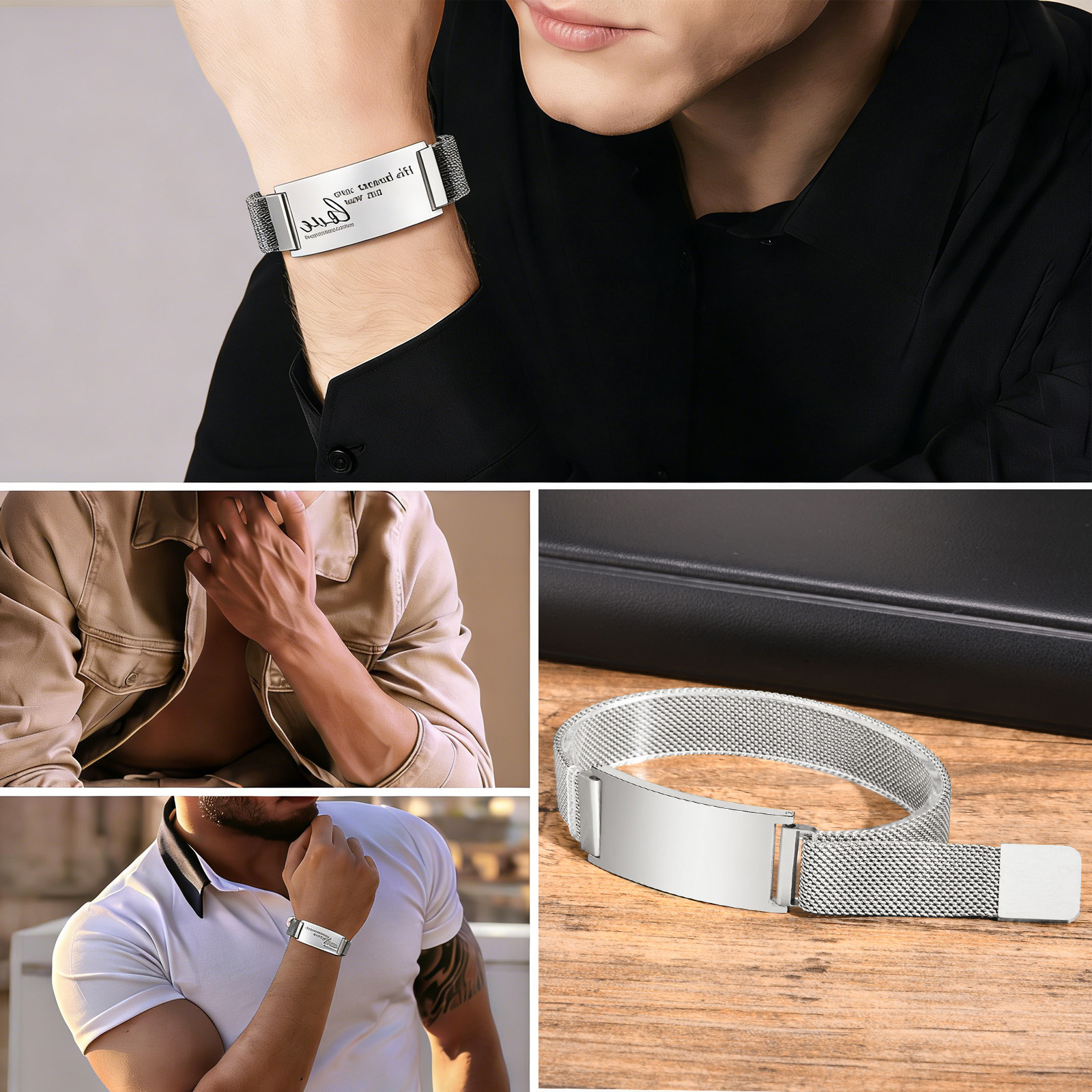 Custom Man Wide Bracelet Chris - Mens Fashion Young recensione e prezzo