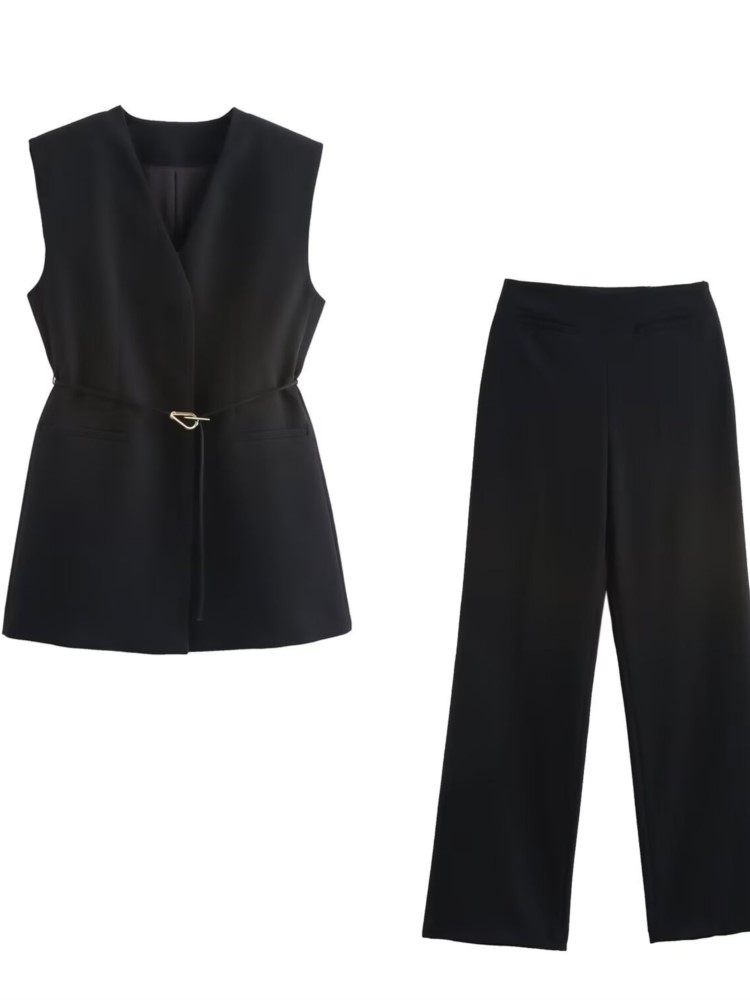 Ladies Solid Color Two Piece S - Formal Waistcoat Vest recensione e prezzo