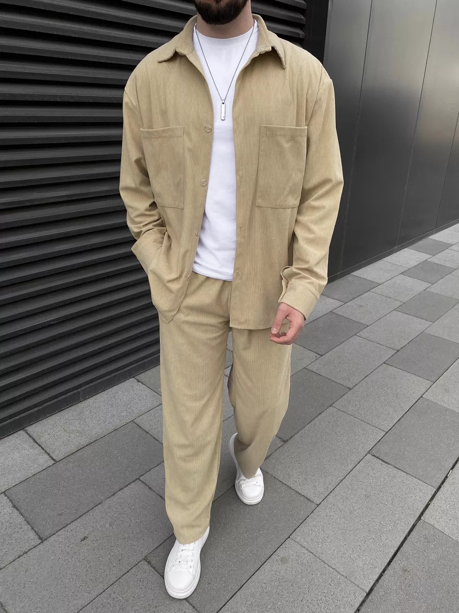 Men's corduroy two-piece outfi - Mens Fashion Top recensione e prezzo