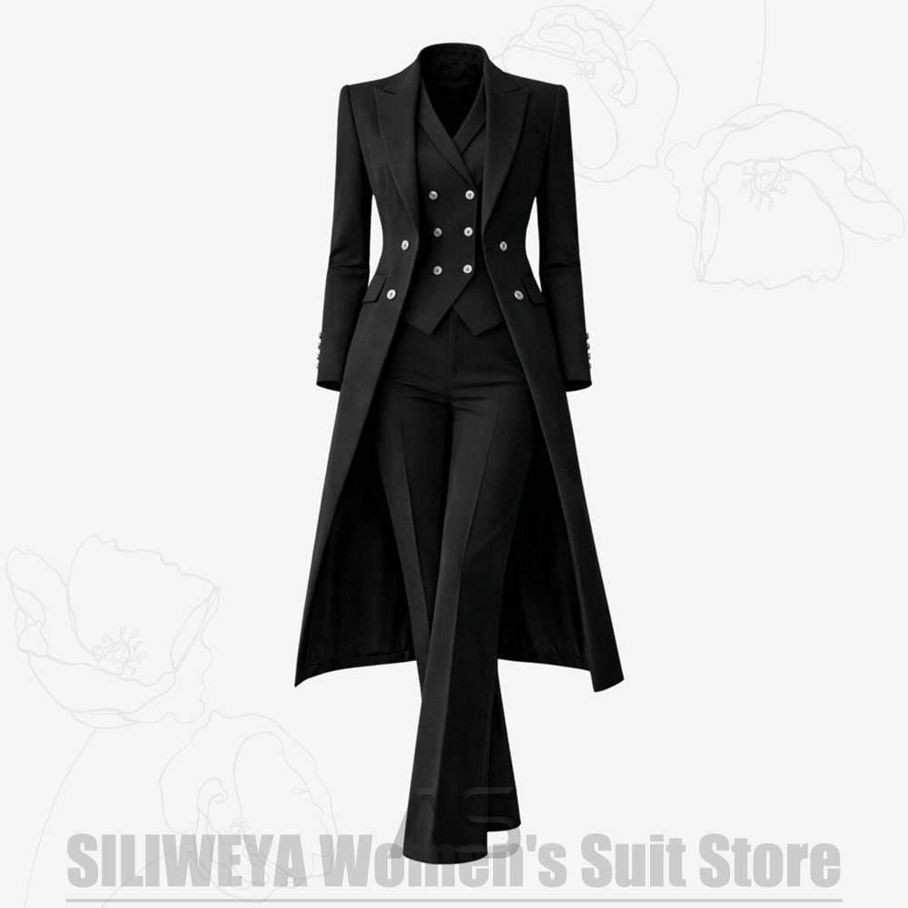 Women's Suit 3 Piece Double Br - Formal Waistcoat Vest recensione e prezzo