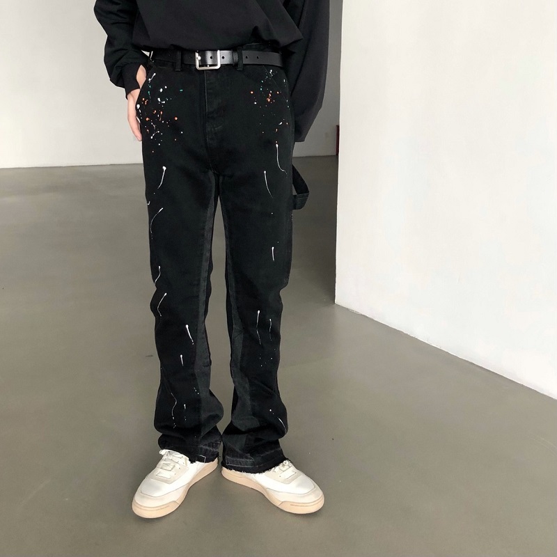 2025 New Graffiti Splash Ink D - Men'S Fashion Jeans And Boots recensione e prezzo