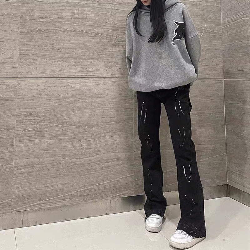 2025 New Graffiti Splash Ink D - Men'S Fashion Jeans And Boots recensione e prezzo