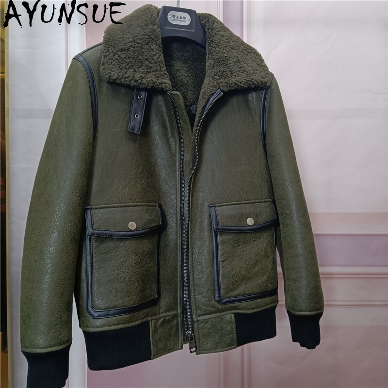 AYUNSUE Warm Natural Fur Coat  - Men'S Fashion Zipper Jacket recensione e prezzo