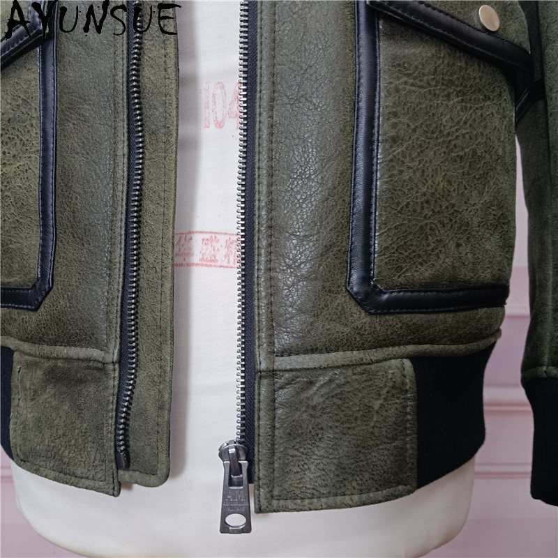 AYUNSUE Warm Natural Fur Coat  - Men'S Fashion Zipper Jacket recensione e prezzo