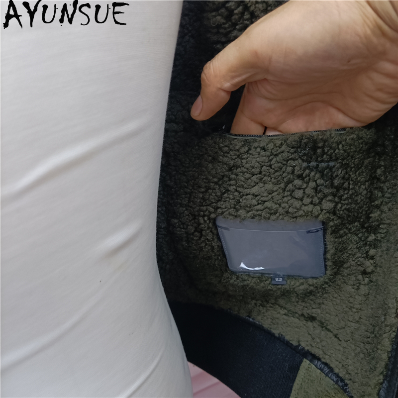 AYUNSUE Warm Natural Fur Coat  - Men'S Fashion Zipper Jacket recensione e prezzo