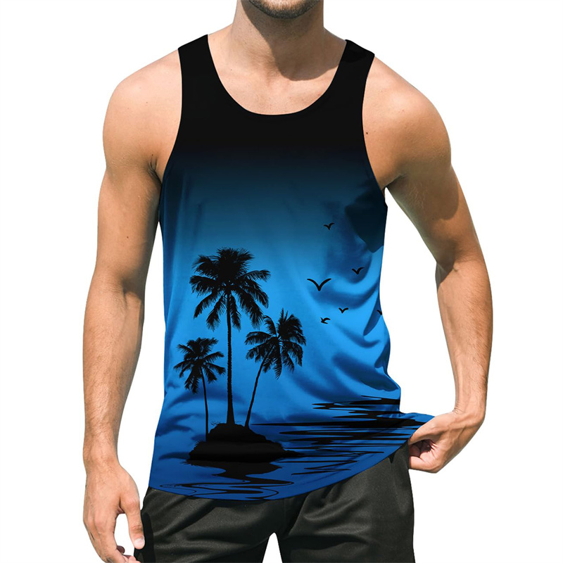 Hawaiian Tank Top Men Sleevele - Men'S Fashion Undershirt recensione e prezzo