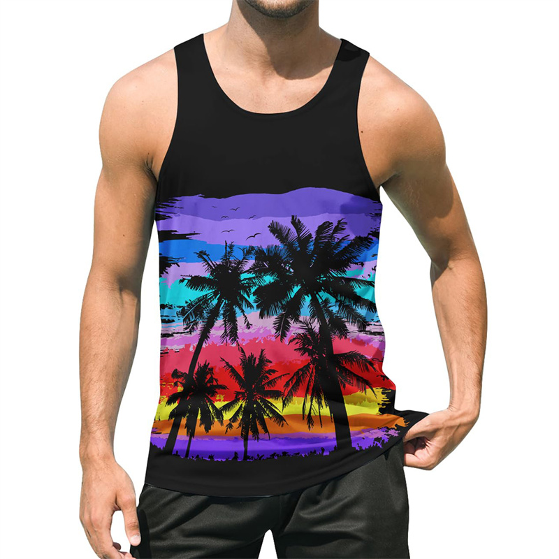 Hawaiian Tank Top Men Sleevele - Men'S Fashion Undershirt recensione e prezzo