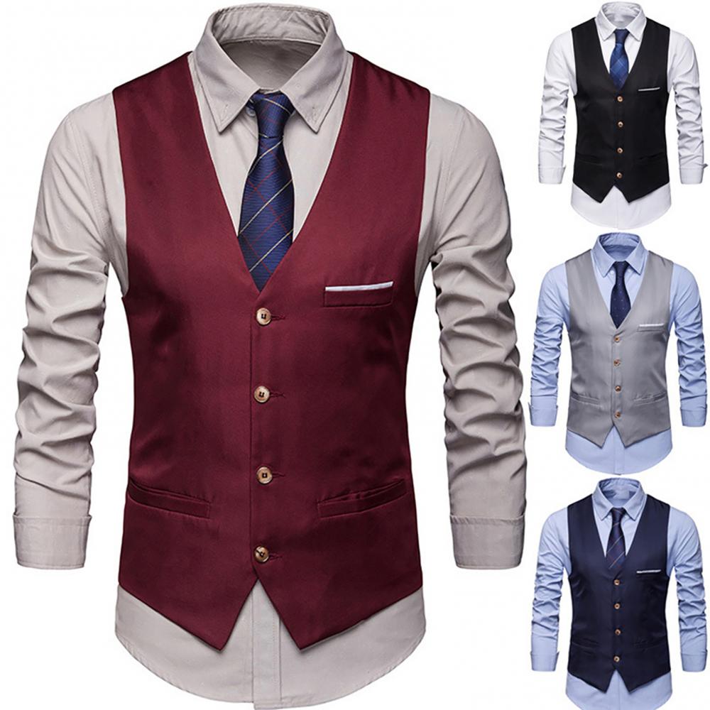Dress Vests For Men Slim Fits  - Formal Waistcoat Vest recensione e prezzo