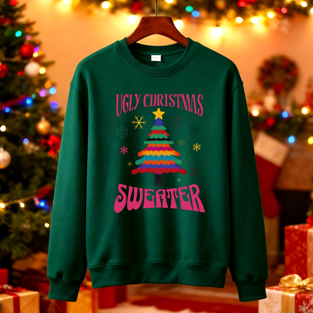 Ugly Christmas Sweater Tree Sw - Men'S Fashion Xmas Party recensione e prezzo