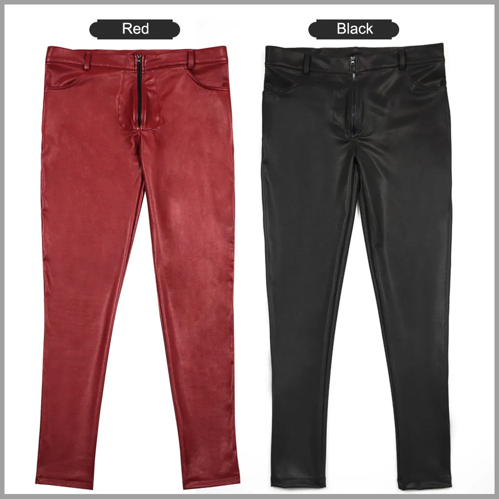 PU Faux Leather Leggings High  - Men'S Fashion Jeans And Boots recensione e prezzo