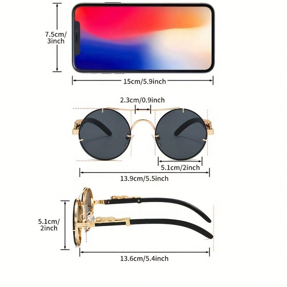 Stylish Round Metal Frame Sung - Men Fashion Photography recensione e prezzo
